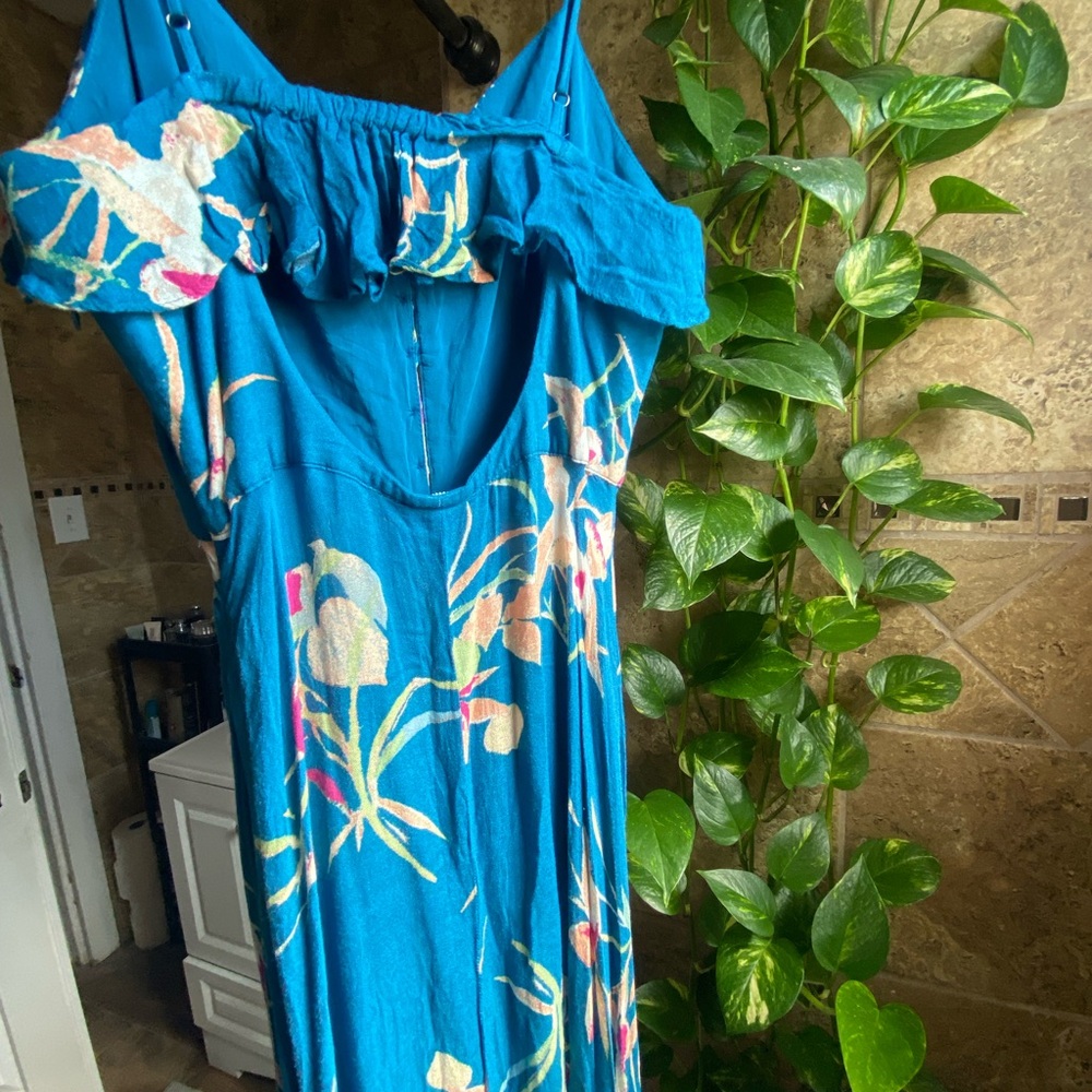 Urban Outfitters Blue Floral Maxi Dress - Picture 2 of 8